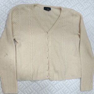 The Limited Cream Cardigan Sweater